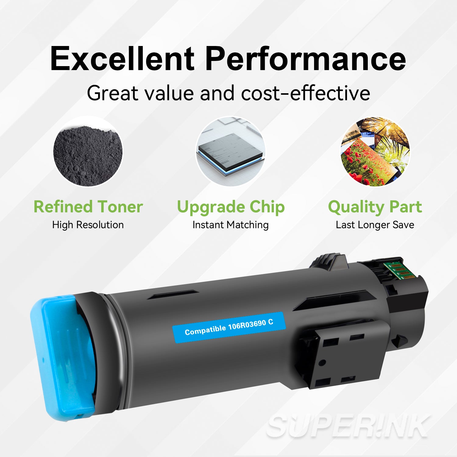 Compatible Xerox 106R03690 Cyan Extra High Yield By Superink