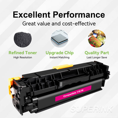 Compatible Canon 118 (2660B001) Toner Cartridge Magenta By Superink