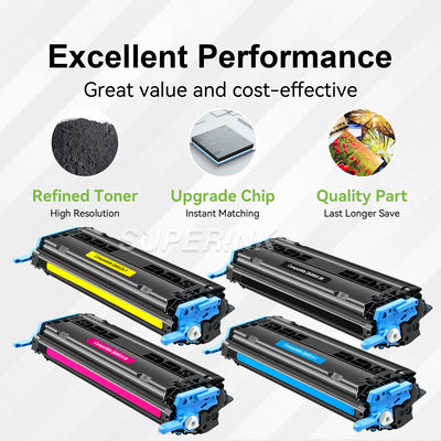 Cartouche de toner HP 124A compatible avec Superink