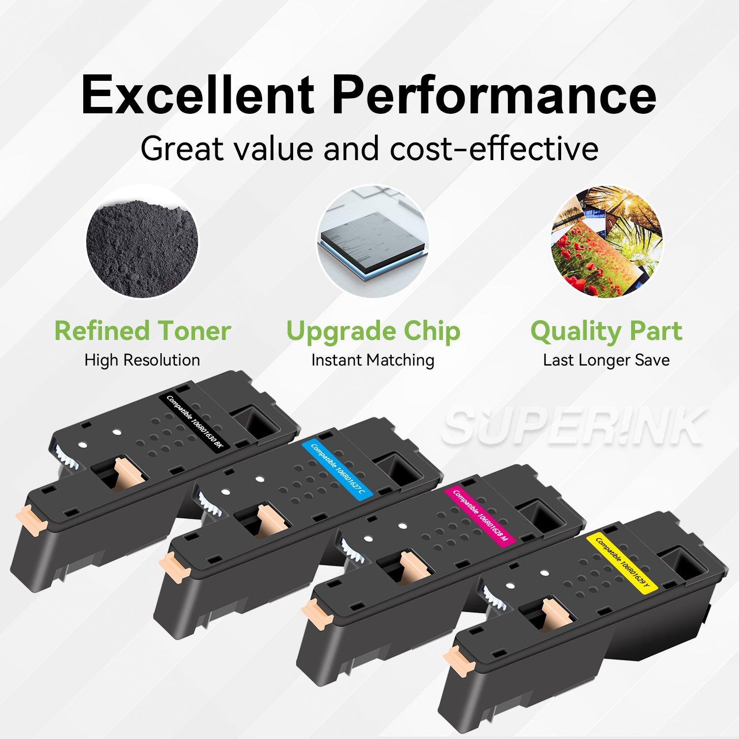 Compatible Xerox 6000/6010/6015 Set Toner Cartridge By Superink