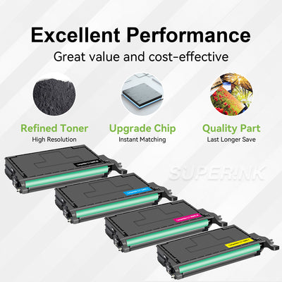 Compatible Samsung CLT-609S 4pcs cartouche de toner Set By Superink