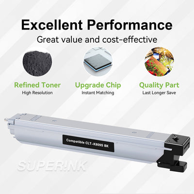 Compatible Samsung CLT-K809S Black Toner Cartridge By Superink