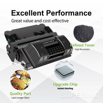 Compatible HP CC364X Black Toner Cartridge (HP 64X) By Superink
