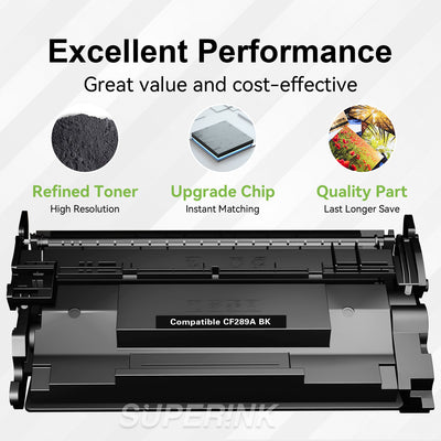 Compatible HP CF289A Black Toner Cartridge With Chip by Superink