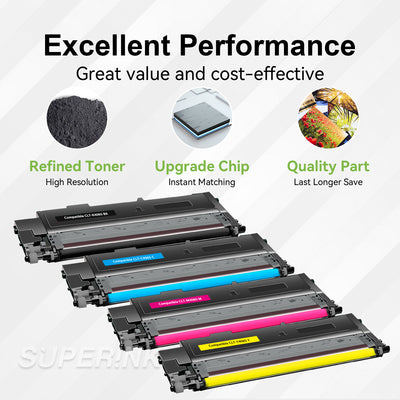 Compatible avec la cartouche de toner Samsung CLT-406S Combo BK/C/M/M/Y By Superink