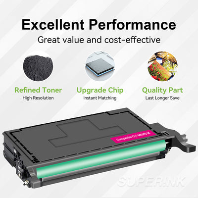 Compatible Samsung CLT-M609S Magenta Toner Cartridge By Superink