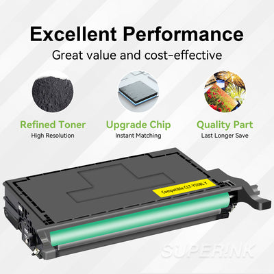 Compatible Samsung CLT-Y508L Yellow Toner Cartridge By Superink