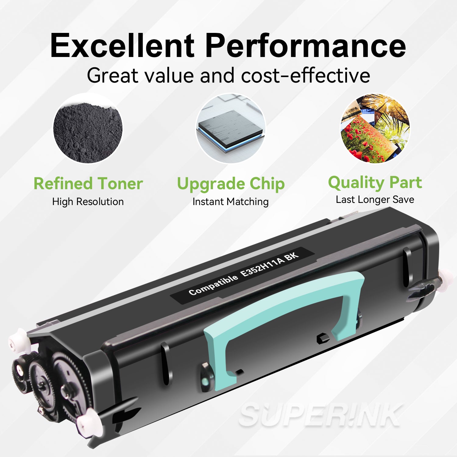 Compatible Lexmark E352H11A Toner Cartridge Black By Superink