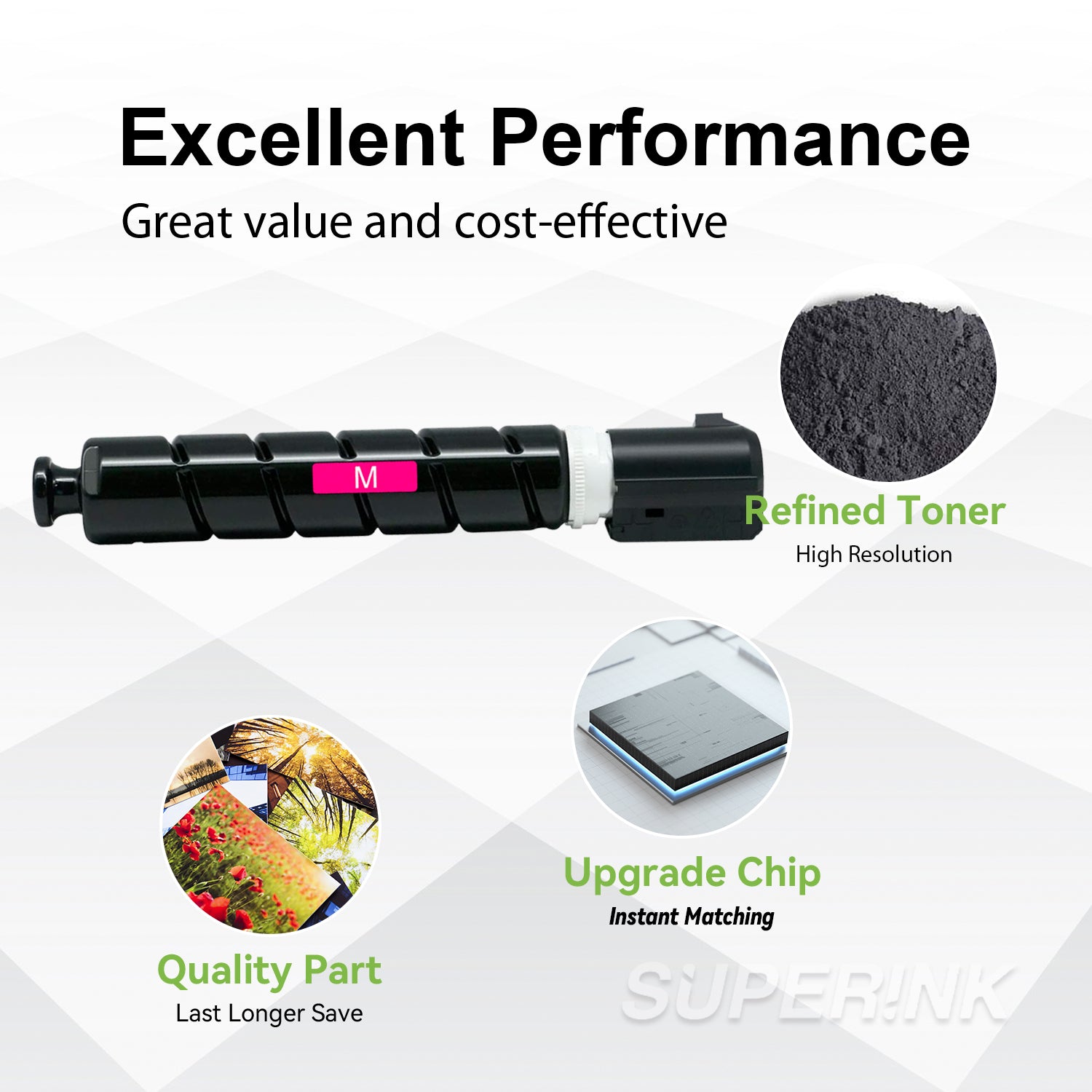 Compatible Canon GPR-58 (2184C003AA) Magenta Toner