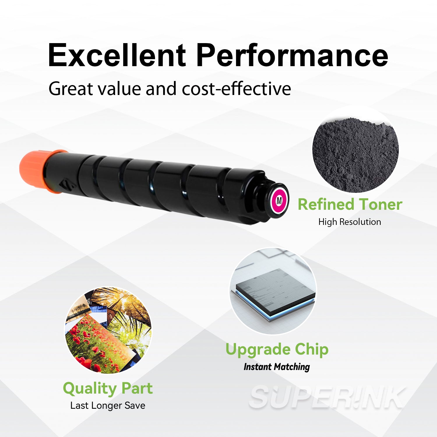 Compatible Canon GPR-36 3784B003AA Magenta Toner Cartridge