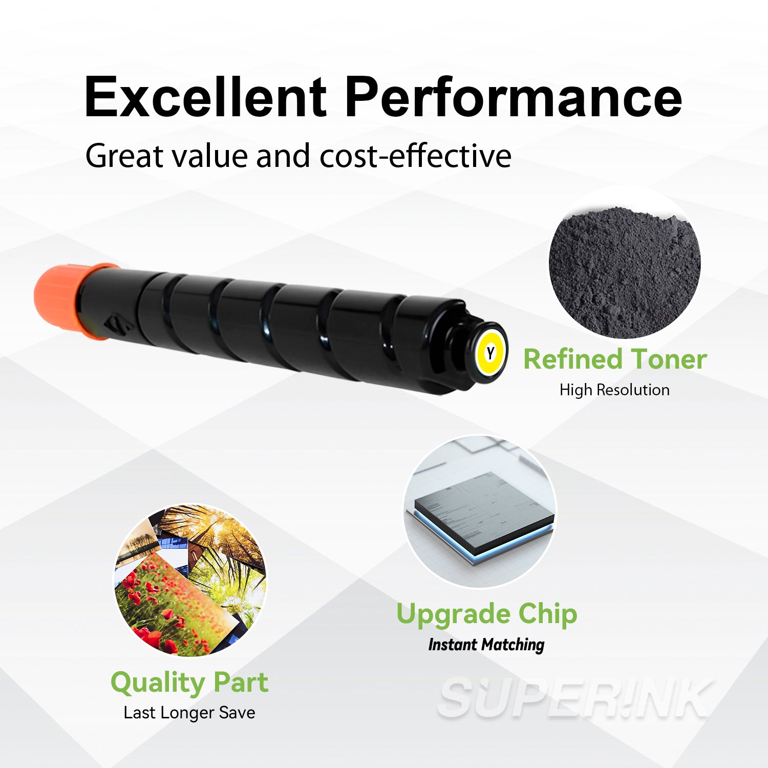 Compatible Canon GPR-30 2801B003AA Yellow Toner Cartridge