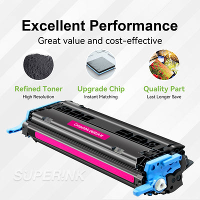 Compatible HP Q6003A Toner Cartridge Magenta By Superink