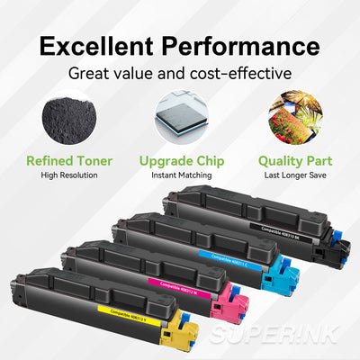 Compatible Ricoh 408310 408311 408312 408313 Combo Toner By Superink