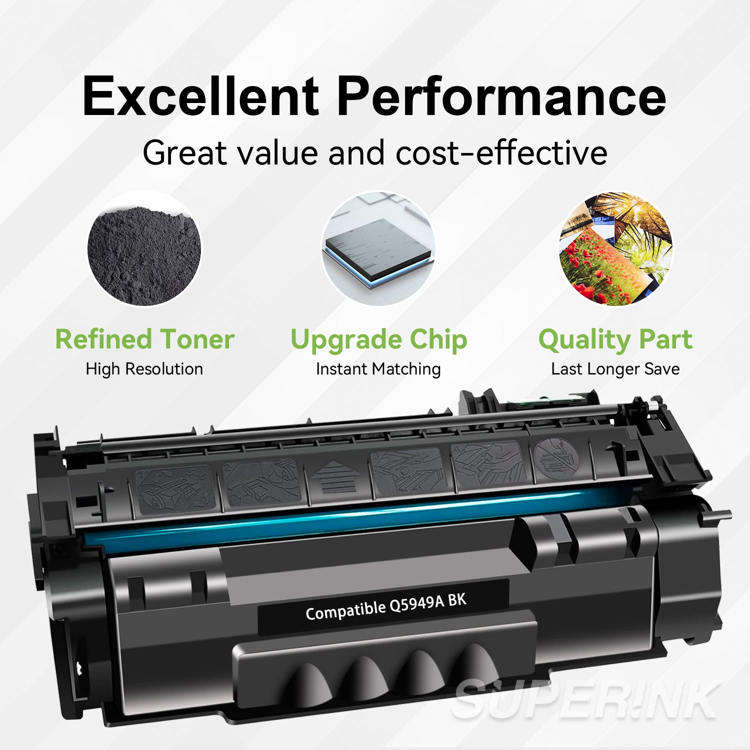 Compatible HP Q5949A Black Toner Cartridge (HP 49A) By Superink