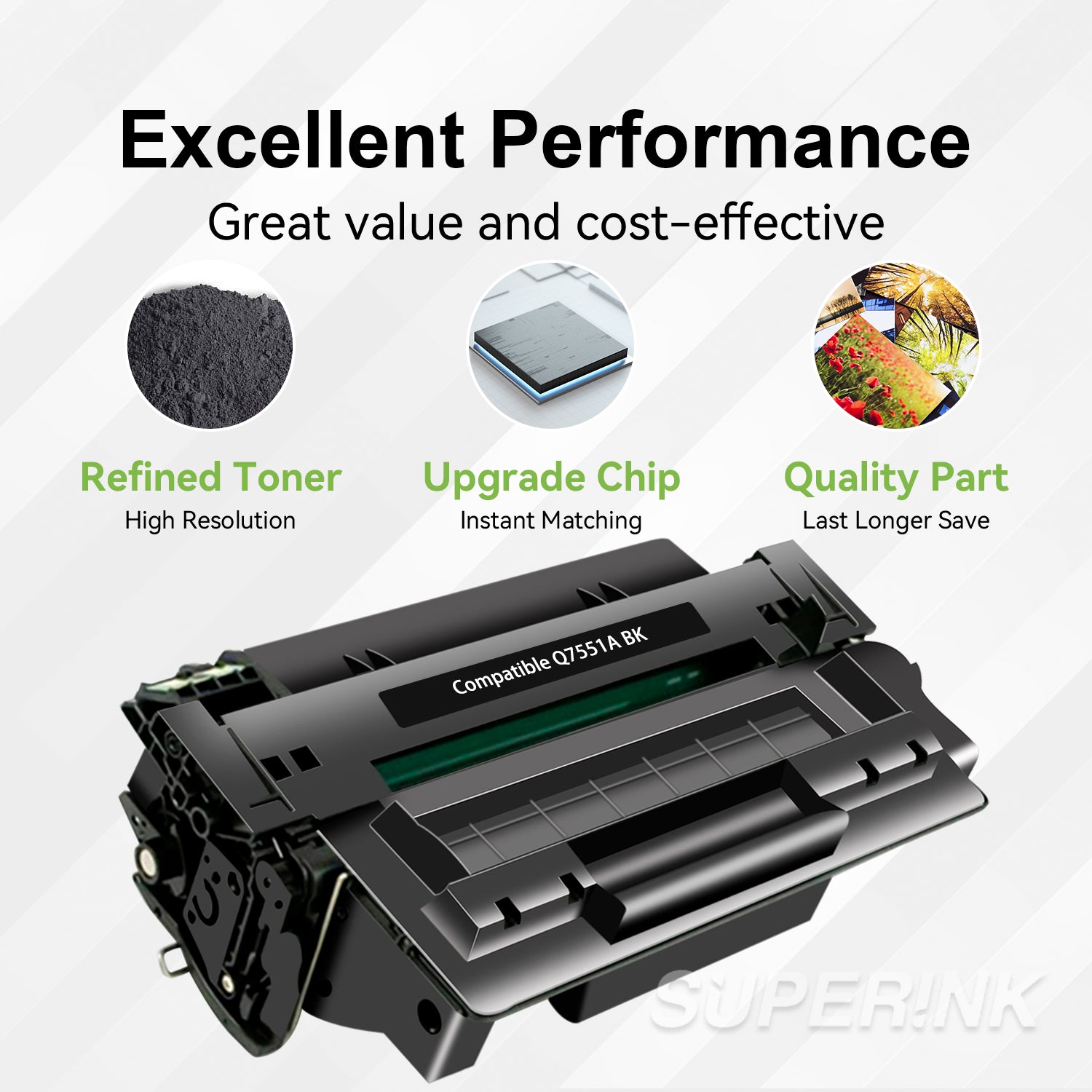 Compatible HP Q7551A (HP 51A) Toner Cartridge Black By Superink