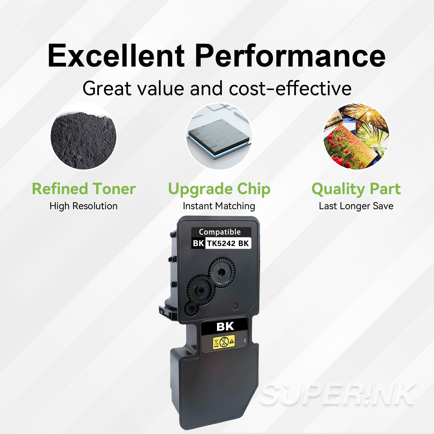 Compatible Kyocera TK5242K 1T02R70US0 Black Toner By Superink