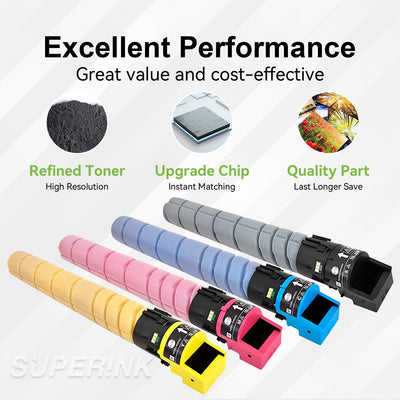 Compatible Konica Minolta TN-328 Toner Cartridge Combo by Superink