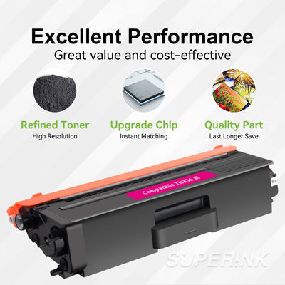 Compatible Brother TN-336M TN336 Toner Cartridge Magenta By Superink