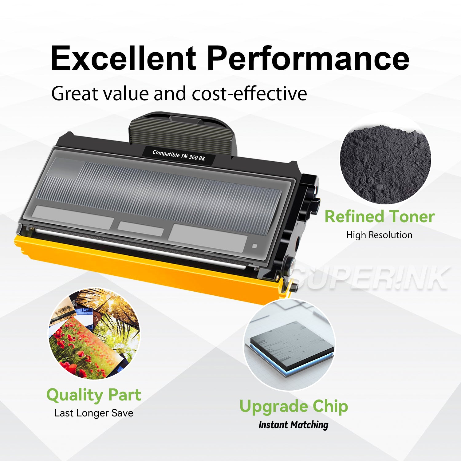Compatible Brother TN-360 Black Toner Cartridge