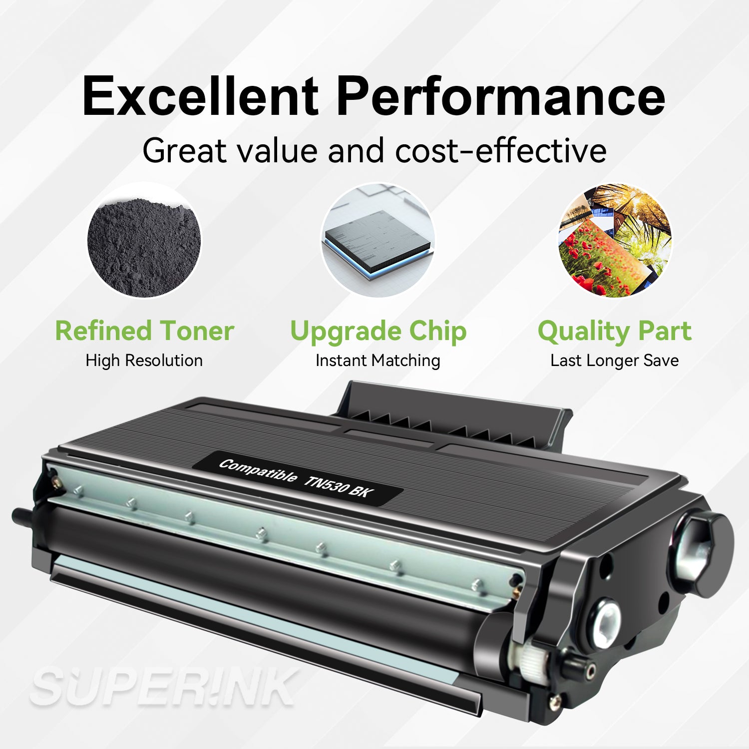 Compatible Brother TN-530 Black Toner Cartridge