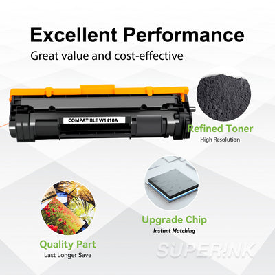 Compatible HP 141A W1410A Black Toner 2000 Pages WITH CHIP by Superink