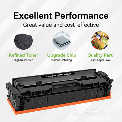 Compatible HP W2110A / 206A With Chip Black Toner By Superink