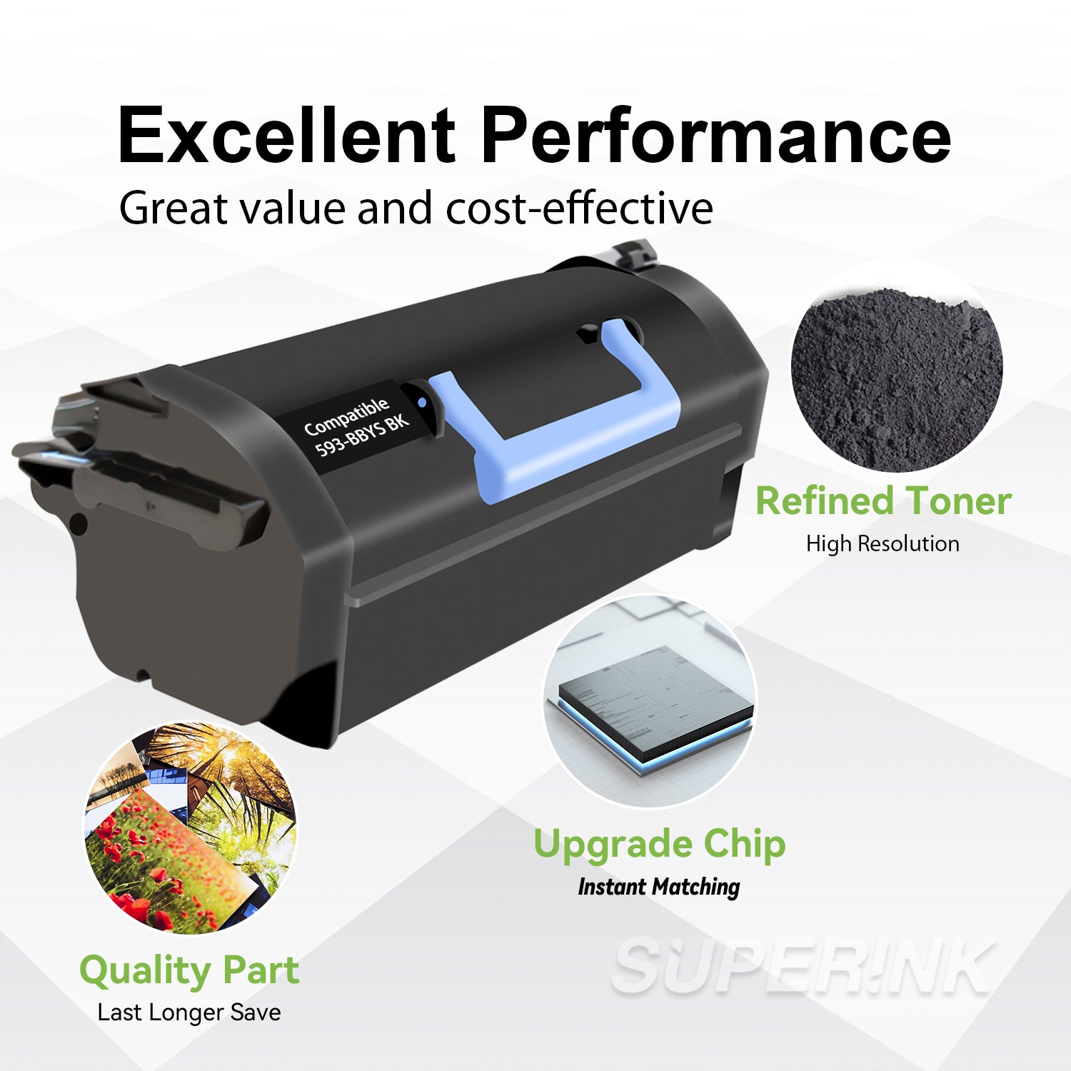 Compatible Dell S5830DN / S5830 Toner Cartridge Black By Superink