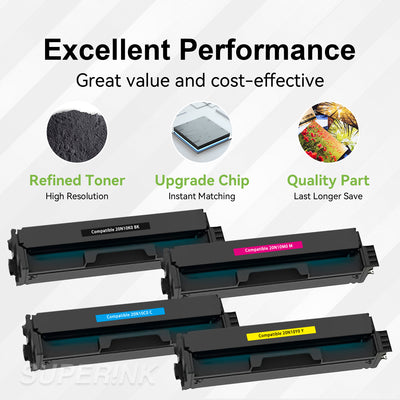 Compatible Lexmark CS/CX331 431 Toner Combo BK/C/M/Y By Superink