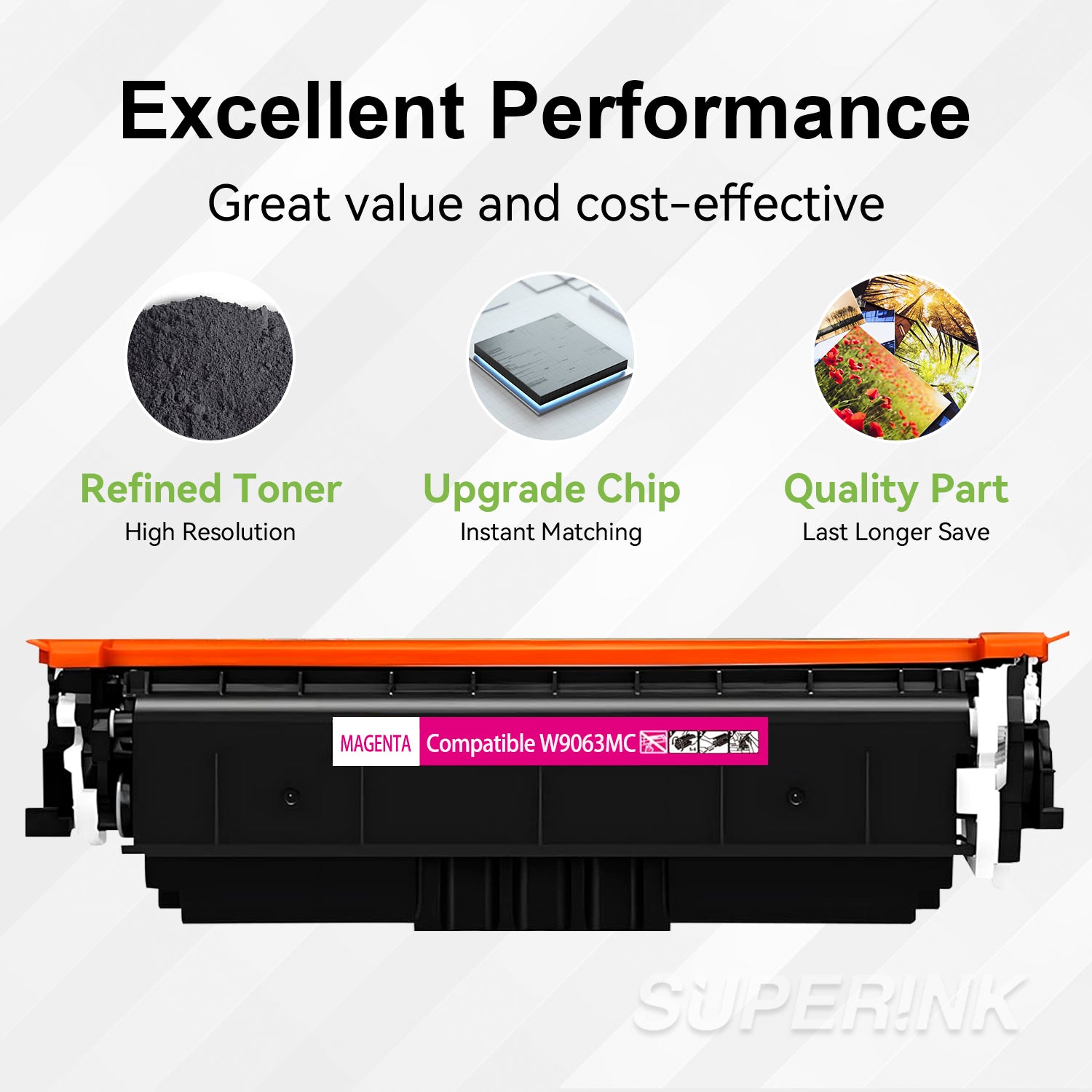 Compatible HP W9063MC Magenta Toner Cartridge
