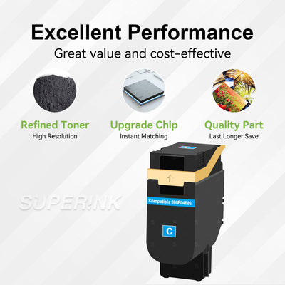 Compatible Xerox 006R04686 Cyan High Yield Toner Cartridge