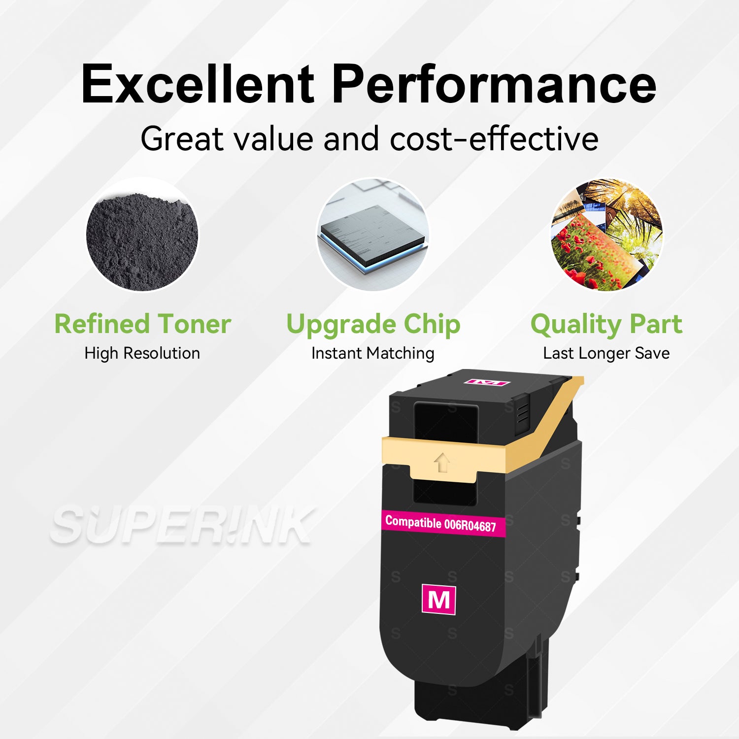 Compatible Xerox 006R04687 Magenta High Yield Toner Cartridge