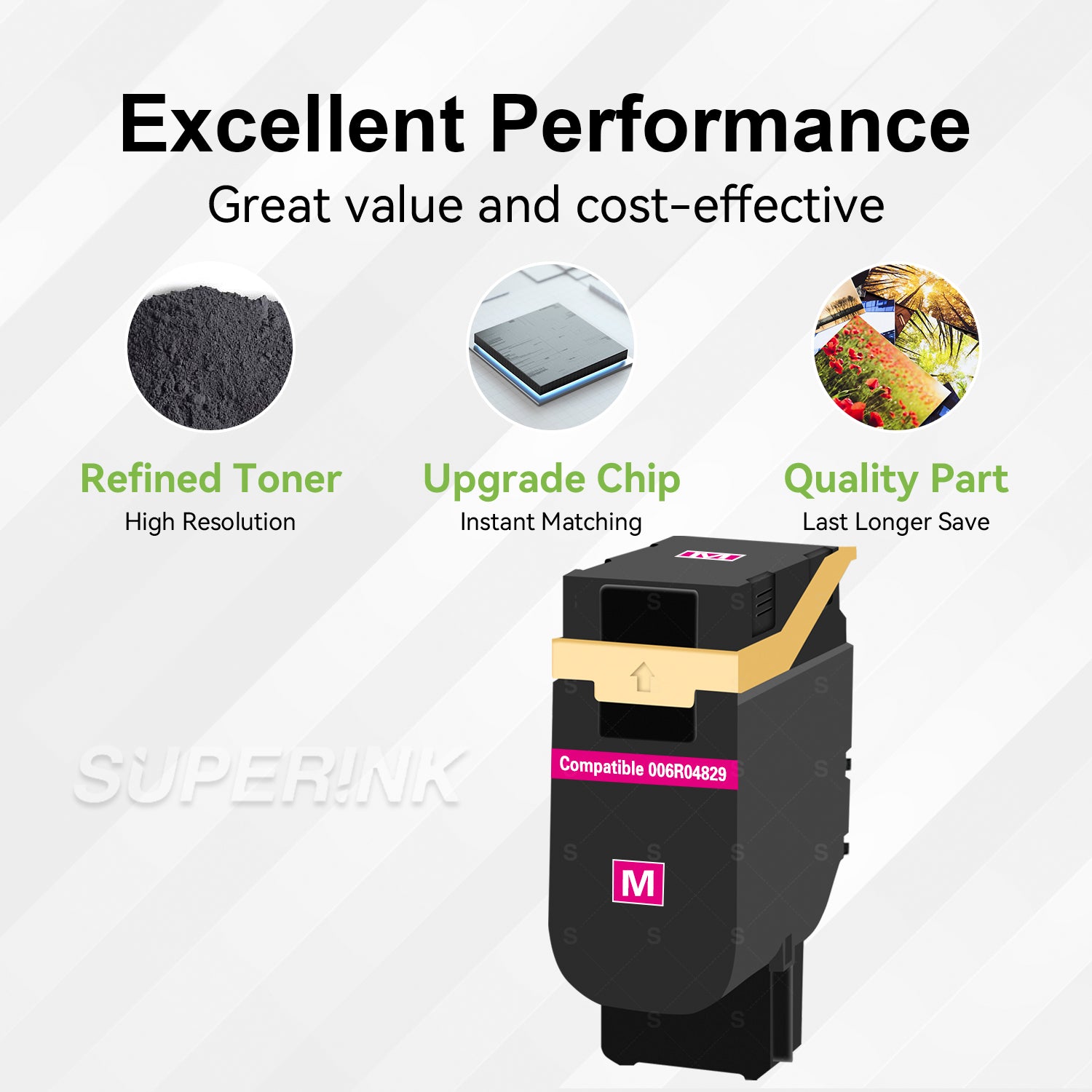 Compatible Xerox 006R04829 Magenta High Yield Toner Cartridge