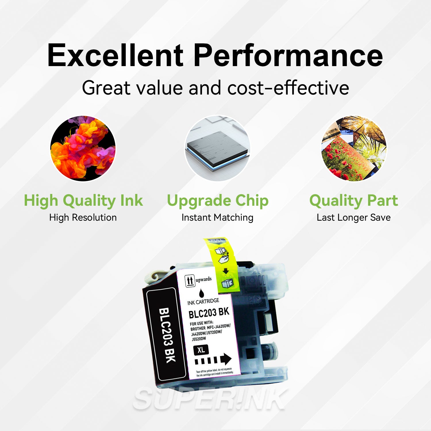 Compatible Brother LC203XL Black Ink Cartridge by Superink