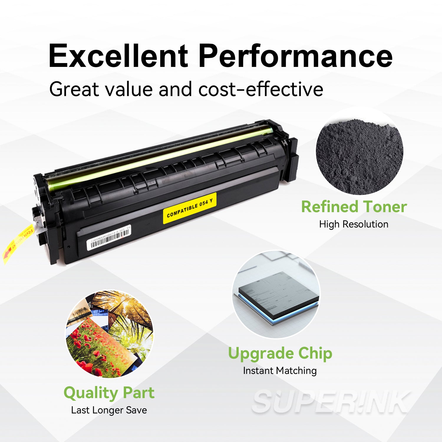 Compatible Canon 054 (3021C001) Yellow Toner Cartridge By Superink