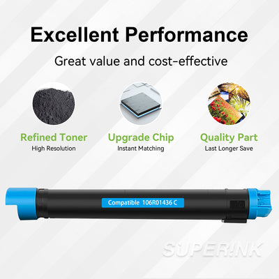 Compatible Xerox 106R01436 Cyan Toner Cartridge High Yield