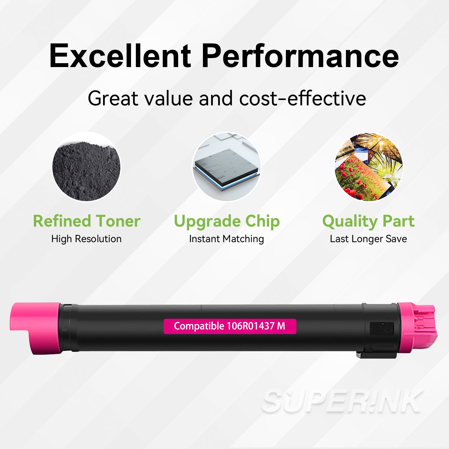 Compatible Xerox 106R01437 Magenta Toner Cartridge High Yield