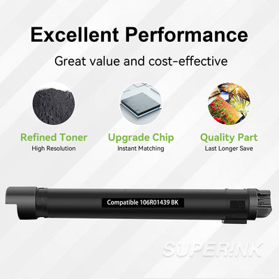 Compatible Xerox 106R01439 Black Toner Cartridge High Yield