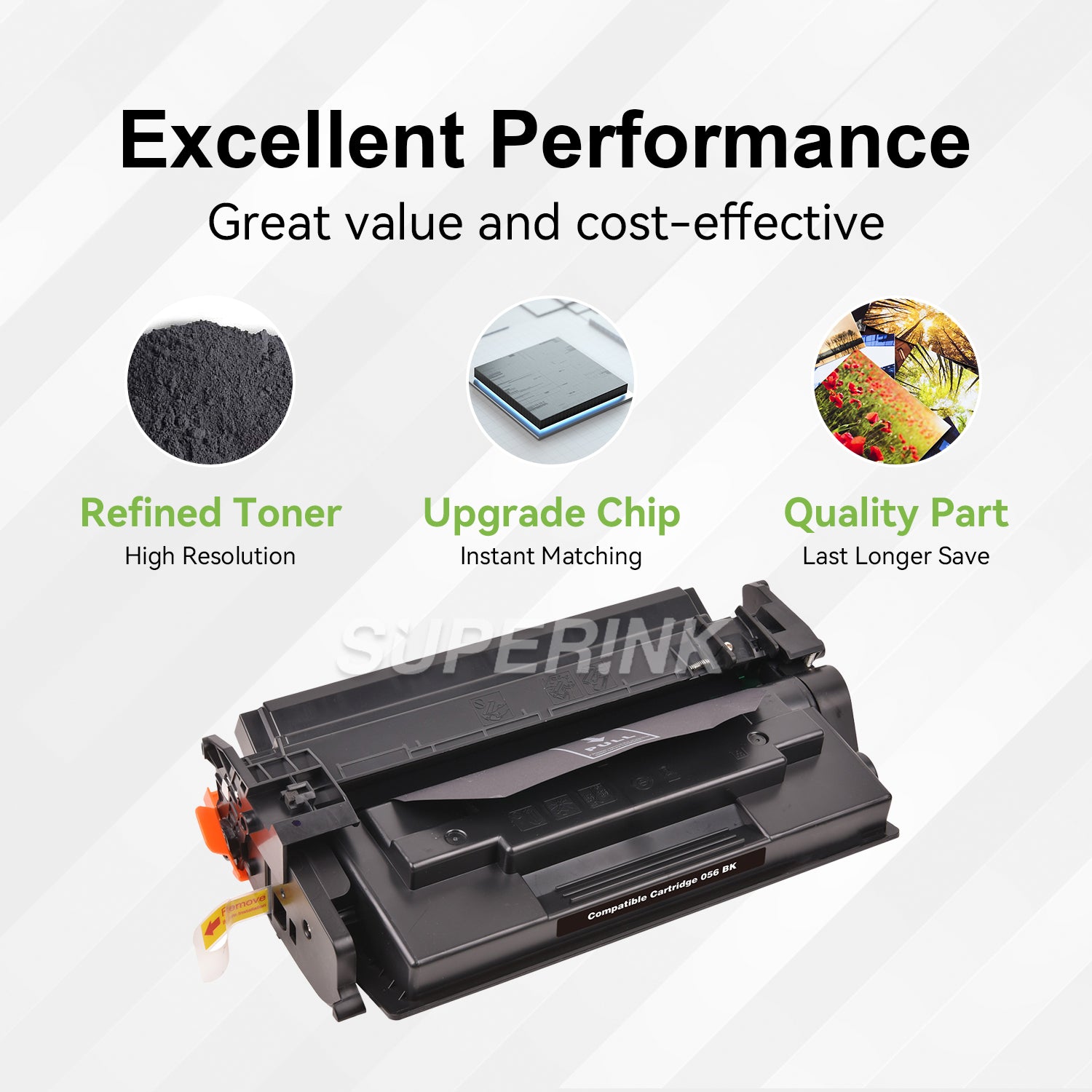 Compatible Canon 056 Black Toner Cartridge (With chip) by Superink