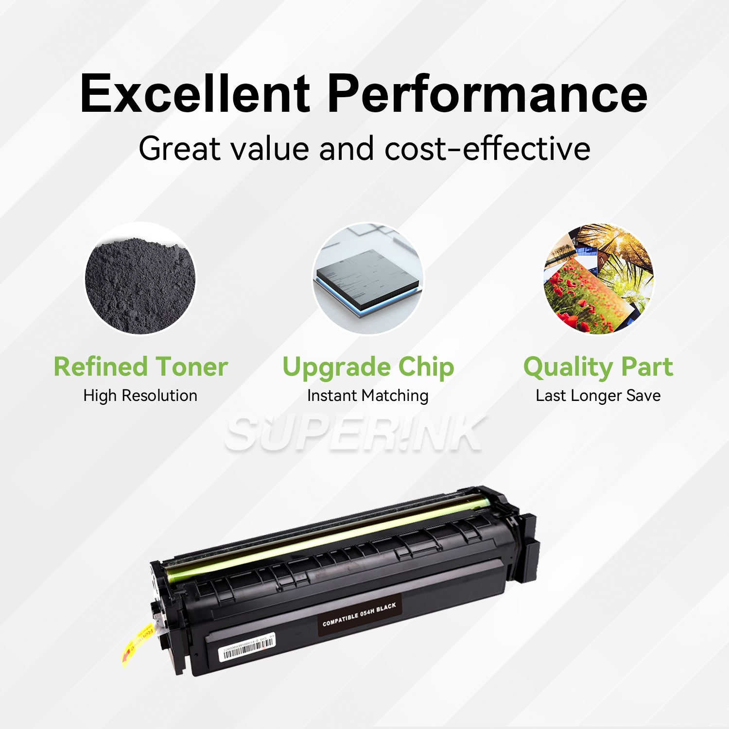 Compatible Canon 054H (3028C001) Black Toner Cartridge By Superink