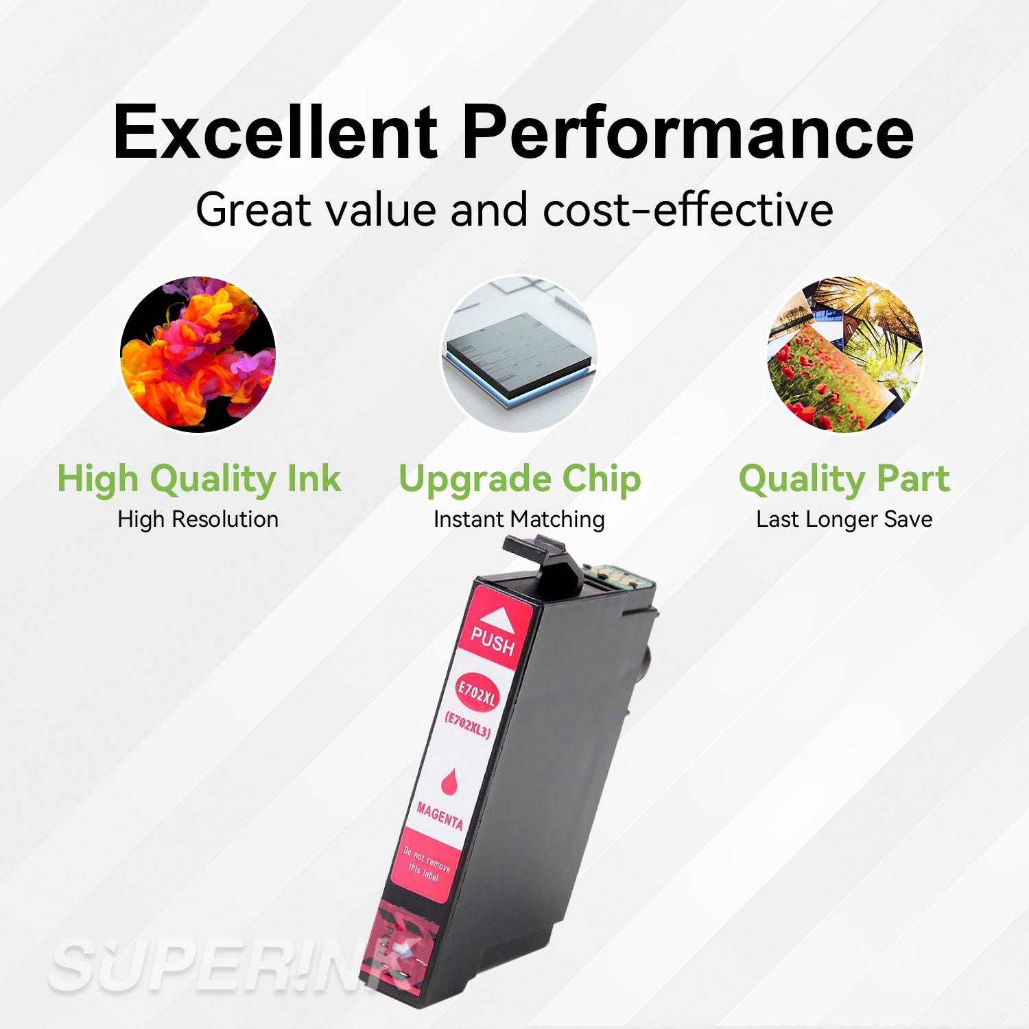 Compatible Epson T702XL320 Magenta Ink Cartridge