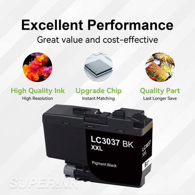 Compatible Brother LC3037XXL Black Ink Cartridge by Superink