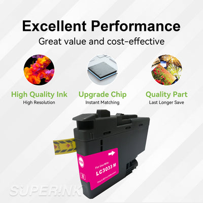 Compatible Brother LC3033XXL Magenta Ink Cartridge by Superink