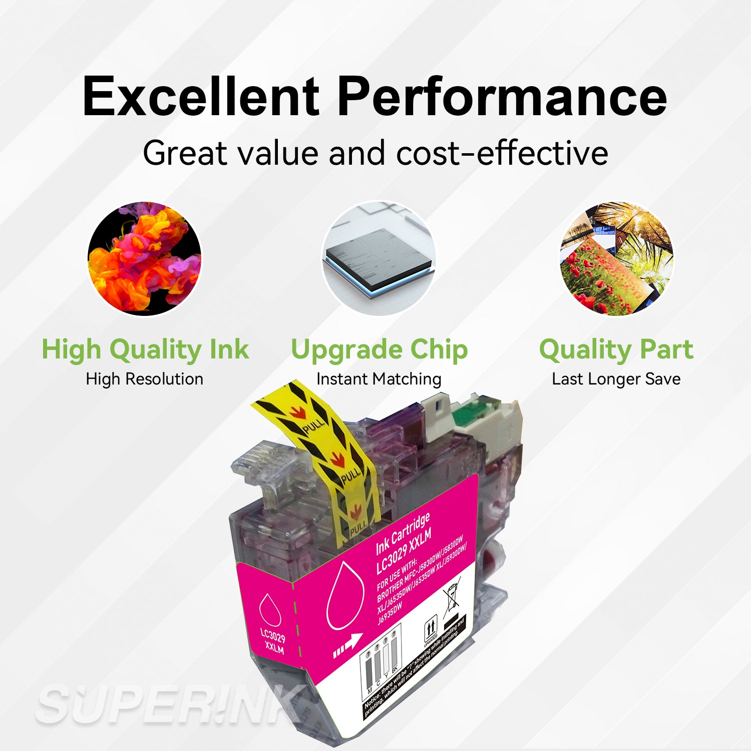 Compatible Brother LC3029XXL Magenta Ink Cartridge by Superink