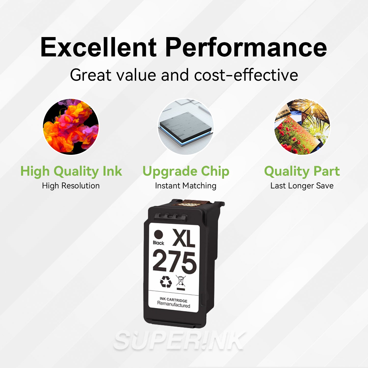 Compatible Canon PG-275XL Black Inkjet Cartridge By Superink