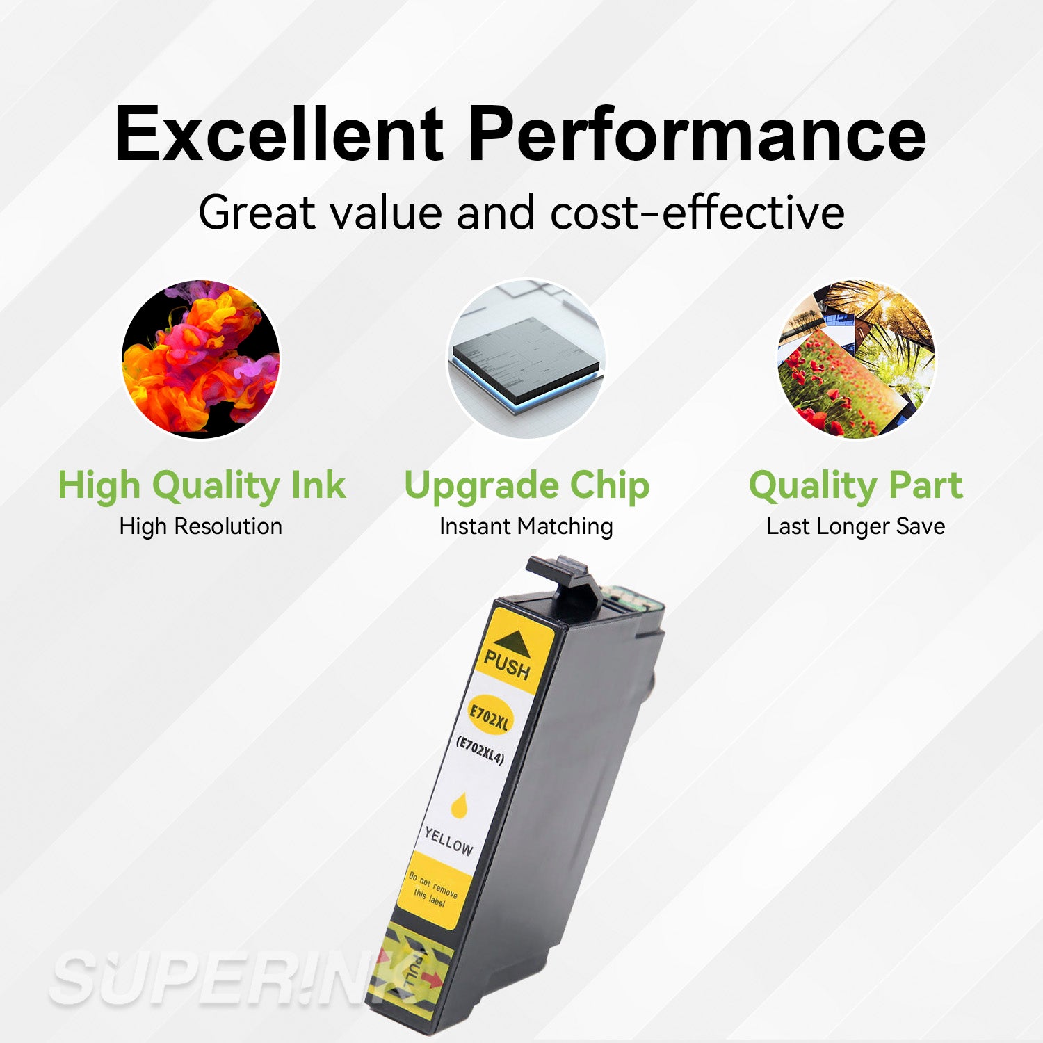 Compatible Epson T702XL420 Yellow Ink Cartridge