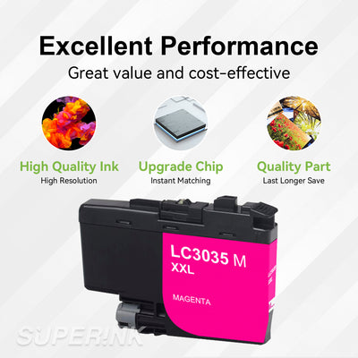 Compatible Brother LC3035XXL Magenta Ink Cartridge by Superink
