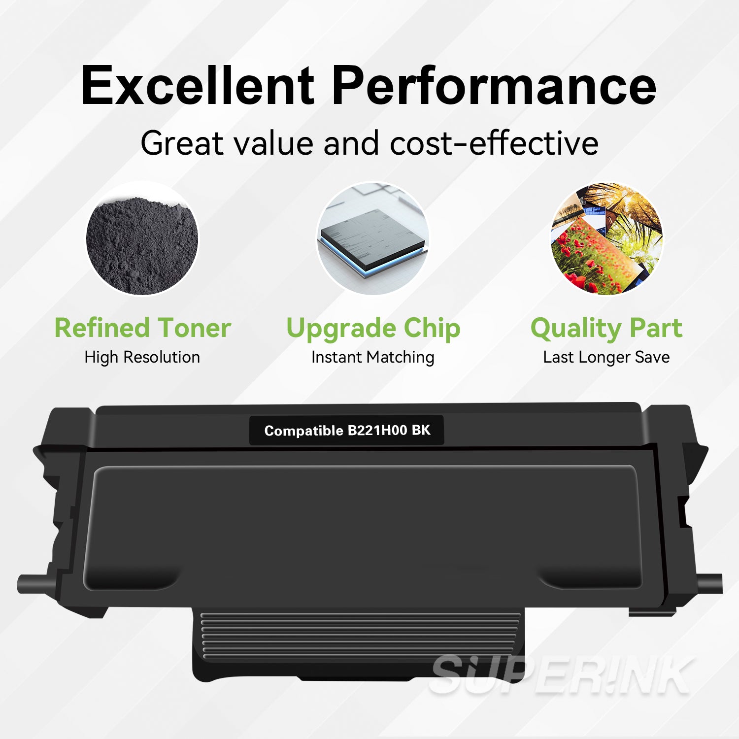 Compatible Lexmark B221H00 B221000Toner Cartridge Black By Superink