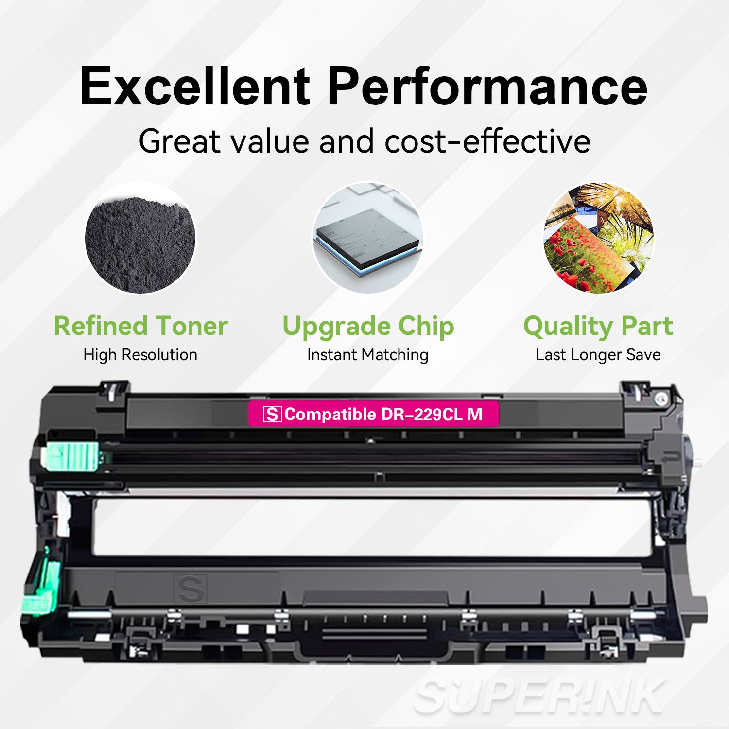 Compatible Brother DR229CL Magenta Drum Unit by Superink