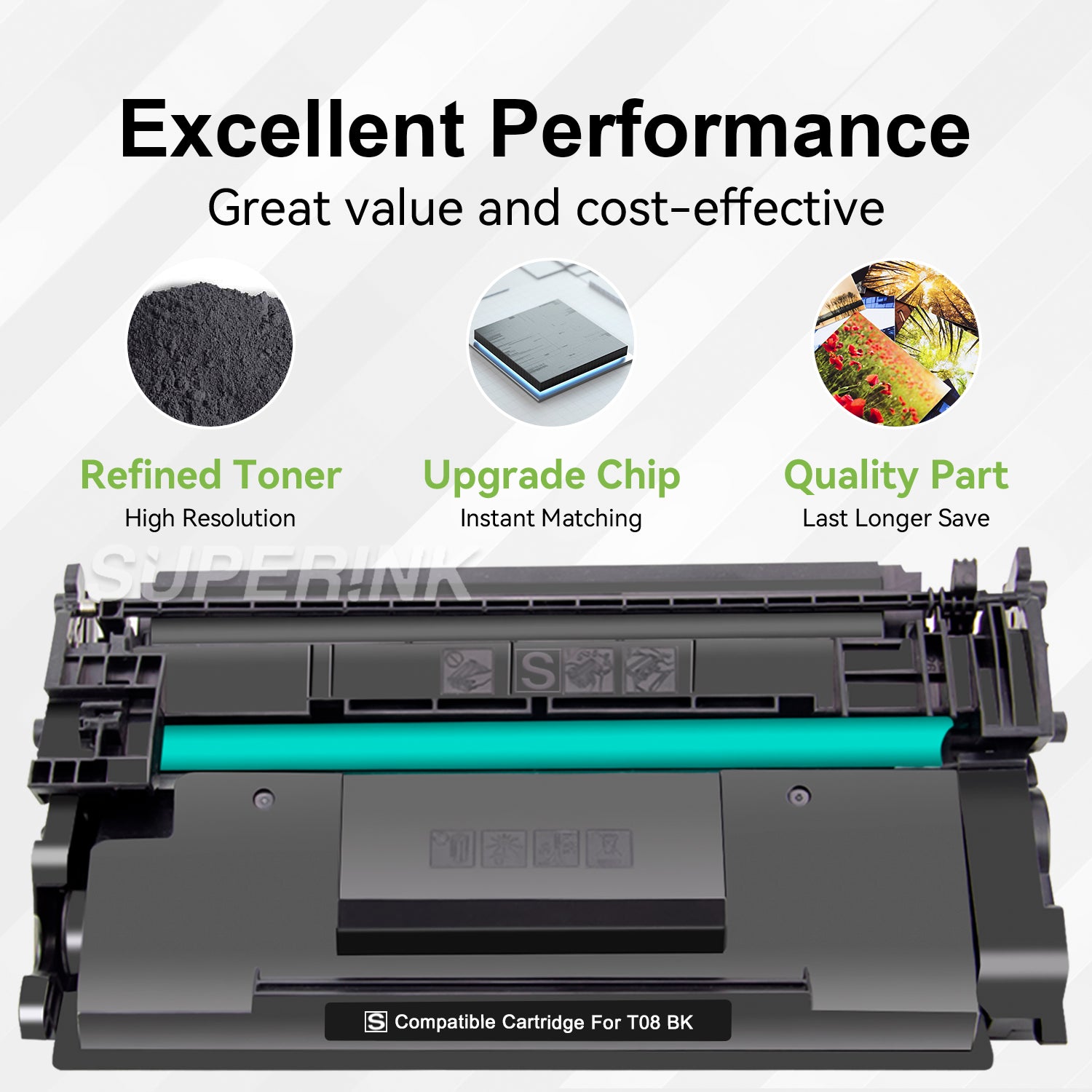 Compatible Canon T08 3010C005AA Black Cartridge