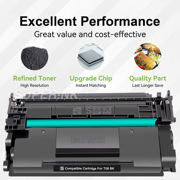 Compatible Canon T08 3010C005AA Black Cartridge - Superink.ca